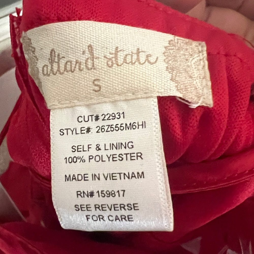 Altar'd State Vibrant Red Wrap Mini Dress - Picture 4 of 6